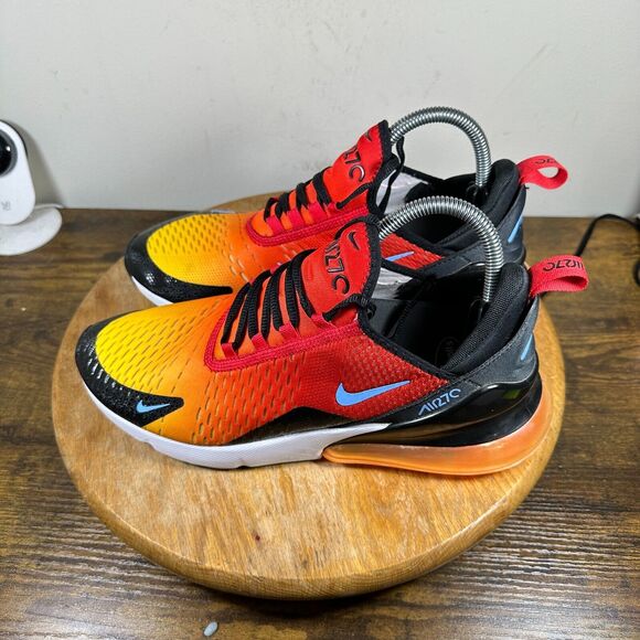 Nike Air Max 270 Sunset 2022 Men's Size 9.5 University Red Gold Shoe DQ7625-600 - Picture 3 of 9